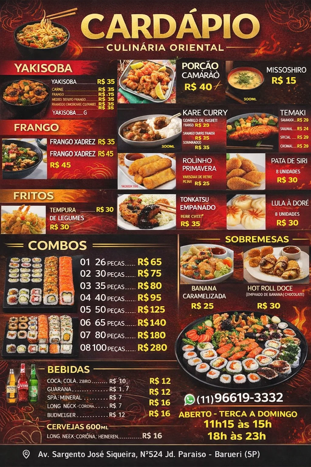 Cardápio página 2